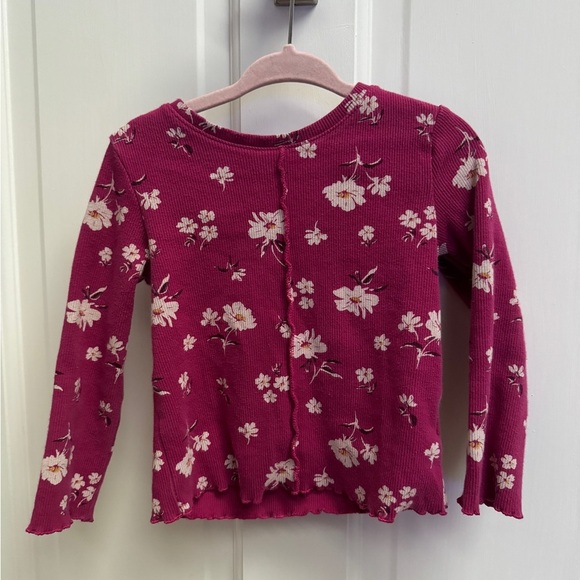 Baby Gap 2T Girls Floral Long Sleeve Top Blouse - Picture 1 of 5